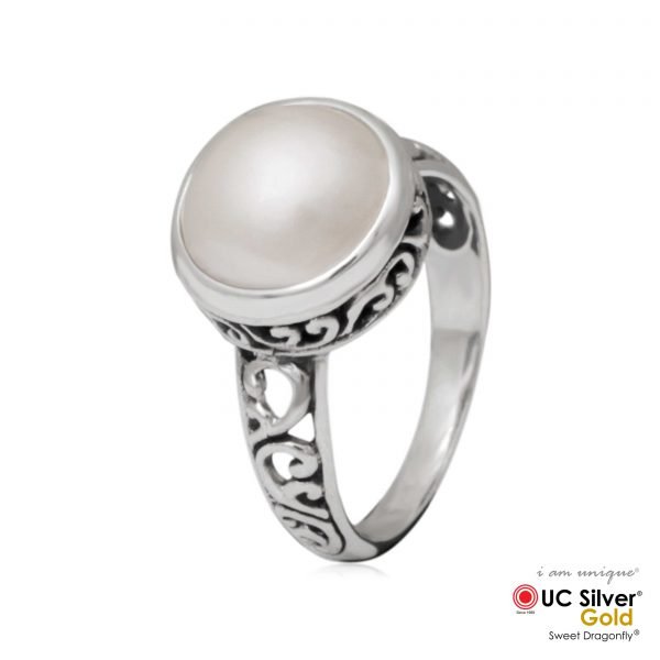 Natural Pearl Ring For Men And Women, Certified Moti Ring