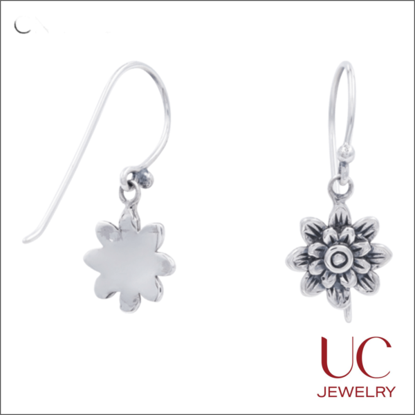 Discover the beauty of nature with these antique silver flower earrings. Featuring a unique 3D layered petal design and secure drop hooks, these earrings blend bohemian flair with classic elegance. Order your new favorite pair today