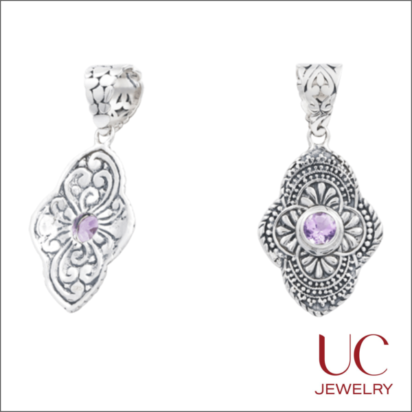 Sterling Silver Amethyst Pendant