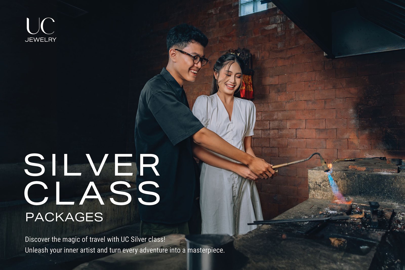 Learn traditional silversmithing from masters with 25+ years of experience. Book a premium silver class at UC Jewelry and take home a unique, handcrafted souvenir.